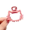 Pinza para el pelo de diseño único con bloques de color Serie de colores dopamina Pinza para recogido de pelo de niña Pinza de tiburón Accesorio para el pelo de dibujos animados de alta gama