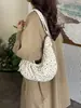 Bolsa de Ombro Transversal Estilo Coreano Casual com Estampa de Estrelas para Mulheres, Nova Coleção 2026, Bolsa Transversal de Grande Capacidade, Versátil e Adequada para o Dia a Dia, Bolsa Formato Dumpling
