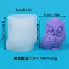 Molde para Pastel de Fondant DIY Serie Animales Búho Gato Rana Oso Vela Aromática Molde de Silicona