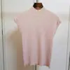 Nova Malha Versátil Sem Mangas Elegante Slim Gola Meia-Alta Fina Levemente Transparente para Mulheres - Coleção Primavera/Verão Coreana