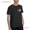 Tamanho UE Cruzado Algodão TCamiseta MasculinaPatinePatinianCoraçãoRascunho