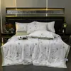Nuevo Estilo Colcha de Verano de Tencel Lavado Juego de Cuatro Piezas, Colcha de Verano de Seda Fresca, Colcha de Aire Acondicionado, Colcha Fina de Regalo de Verano, Dropshipping