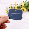 Cartão de Exibição de Joias da Moda Azul Marinho, Etiqueta de Preço para Brincos e Tarraxas, Cartão de Embalagem para Banca, Cabeçalho de Cartão DIY