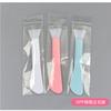 Herramientas de Maquillaje y Belleza Cepillo de Silicona de Doble Cabezal Tabla Raspadora Palillo Mezclador Cepillo para Mascarilla Facial Aplicador Raspador de Cabeza Suave 16.5cm