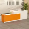 Balcão de caixa moderno, design minimalista e moderno, adequado para pequenas lojas, lojas de conveniência e balcões de recepção; novos modelos e outras opções