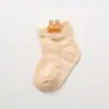 Calcetines de bebé verano finos transpirables de malla calcetines de tubo corto para bebé dibujos animados al por mayor 0-6 meses 1-3 años