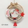 Suministro Transfronterizo de Campanas Huecas de Madera Navideñas, Colgantes de Viejo y Muñeco de Nieve, Decoraciones para Árbol de Navidad, Pequeños Accesorios y Decoraciones