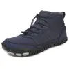Zapatos de hombre para exteriores transfronterizos, cálidos, forrados de felpa y engrosados, botas de nieve, unisex, duraderos, antideslizantes, zapatos de algodón casuales de invierno para hombres