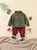 Traje Nuevo para Niños Pequeños de Primavera y Otoño Sudadera Casual de Manga Larga Color Albaricoque con Bolsillo Lateral y Leggings