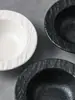 Pequeno prato de cerâmica em formato de chapéu de palha para uso doméstico, prato para vinagre, prato para temperos, prato para molho de hot pot estilo comercial, prato para petiscos