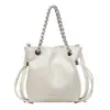Bolsa de Corrente Texturizada Minimalista para Mulheres 2026 Nova Bolsa Transversal de Nicho Moda para o Dia a Dia Bolsa de Ombro Transfronteiriça