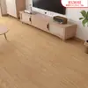 Piso de PVC con Grano de Madera Autoadhesivo Venta al por Mayor Exportación Piso de Cemento para el Hogar Colocado Directamente Piso de Plástico Impermeable y Resistente al Desgaste