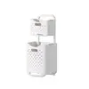 Cesta para Ropa Sucia de Múltiples Capas Cesta de Almacenamiento de Ropa Baño Almacenamiento de Baño Cesta para Ropa Sucia Extraíble Cesta de Ropa Sucia de Tres Capas Montada en Pared