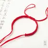 Pulsera Sencilla de Nudo Plano al por Mayor Producto Semi-Terminado Cuentas Transferibles Usables Oro Duro Plata Dura Tejida a Mano Pulsera DIY para Parejas