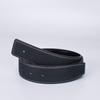 Fabricante Mayorista de Guangzhou Cinturón Casual de Cuero para Hombre de 3.8cm con Patrón de Lichi Sin Hebilla, Listo para Entrega Inmediata