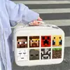 Rollo de Pegatinas con Patrón de Herramientas de Minecraft Estilo Píxel Dibujos Animados Creativas Divertidas Pegatinas de Sellado Notas Adhesivas