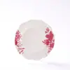 Atacado de Fábrica Louça de Cerâmica Moderna Simples Doméstica Renda Fechada Prato Raso Decalque Prato de Cerâmica Exportação de Comércio Exterior