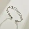 Pulsera Geométrica Irregular de Cinco Capas Estilo Coreano Simple Mismo Estilo Brazalete Abierto de Tres Capas Joyería de Comercio Exterior Venta al por Mayor Oro