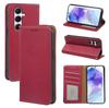 Funda Adecuada para Teléfono Samsung Galaxy A17, Estampado de Lichi Protección Antirrobo contra Deslizamiento, Funda tipo Libro de Cuero A08, Succión Magnética Protectora A18