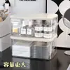 Caja de Almacenamiento de Cosméticos de Escritorio, Organización de Tocador, Artículos de Aseo Domésticos, Caja de Almacenamiento de Mascarillas Transparente de Gran Capacidad con Tapa