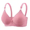 Sujetador Jacquard Nuevo Push-Up Transfronterizo para Mujer, Copa Moldeada Fina, Ropa Interior para Mujeres de Mediana Edad y Mayores, Talla Grande, Sujetador Listo para Usar sin Aros