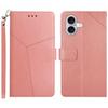 Adecuado para Funda de Teléfono iPhone 16, Redmi 15 Patrón Caballo Loco Color Sólido Ranura para Tarjetas Billetera Anti-Caída Correa de Mano 17Pro