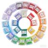 Paquete de recarga de cuentas de 221 colores, todos los colores en bolsas, mard mismo número de color, cuentas hechas a mano para bricolaje de 2.6 mm, cuentas de fusión genuinas