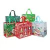 Transfronterizo en stock Navidad bolsas no tejidas al por mayor Papá Noel bolsas de regalo no tejidas recubiertas bolsas de compras para ropa