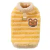Roupas de Gato Outono e Inverno Novo Estilo Veludo de Cordeiro Cor Corduroy Colete de Gato Marionete de Gato Azul Roupa Quente para Pet