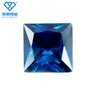 Anillo para coche de flor cuadrada de ángulo recto al por mayor, cara de anillo de piedra desnuda de circón, color Princess Square, circón cuadrado de ángulo recto, taladro de punta inferior