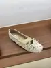 Zapatos de noche que aumentan la altura para mujer 2026 de moda otoño vintage lunares lazo encaje corte bajo ballet mary jane