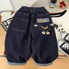 Calça jeans infantil masculina, coleção primavera/outono 2026, novo estilo coreano, estilosa, modelagem solta, perna reta, calça comprida, calça infantil moderna e descolada