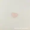 Accesorios Mini Corazón de Cristal Natural Más Vendidos Transfronterizos, Estilo Coreano de Moda, Frescos y Sencillos, Accesorios para Joyería Hechos a Mano DIY