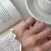 Anillo de Corazón Incrustado con Diamantes de Plata Esterlina S925 para Mujer, Diseño de Nicho Retro Japonés, Sensación de Alta Gama, Popular en Xiaohongshu