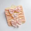 3 Piezas Diadema Combinación Europea y Americana Primavera y Verano Linda para Niños Accesorios para el Cabello Bebé Lazo Nuevo Diadema Pañuelo para la Cabeza Bebé