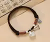 Pulsera de Cuerda Roja para el Año del Dragón y el Año de la Vida Plata de Ley Nueve Palacios Bagua Pulsera de Cuerda Tejida a Mano para Hombres y Mujeres Cuerda Estilo Tíbet