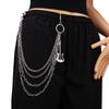 Joyería Transfronteriza Europea y Americana Cadena Metálica Simple Cinturón de Moda Cadena para el Cuerpo Colgante de Guitarra Personalizado Cadena de Pantalones Multicapa
