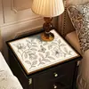 Protetor de Mesa de Cabeceira de Quarto, Toque de Luxo Leve e de Alta Qualidade, Toalha de Mesa Sem Lavagem, Capa Impermeável e à Prova de Poeira para Tampo de Sapateira