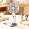 2026 Novo Ventilador Mini Portátil Silencioso de Mesa Elétrico Recarregável Pequeno