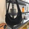 2026 Bolsa Tote Transversal de Veludo Estilo Japonês Tendência Feminina Lona Casual Grande Capacidade Versátil Bolsa de Ombro