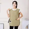 Nuevo Delantal Chaleco de Moda Impermeable y a Prueba de Aceite Ropa de Trabajo para el Hogar Cocina Catering Barista Hombro