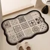 Tapete de Chão de Lama Diatomácea Tapete Absorvente de Água para Banheiro Tapete para Porta de Banheiro Secagem Rápida Antiderrapante Tapete para Pés Tapete de Banheiro Tapete de Entrada