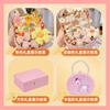 Set de Caja de Regalo de Accesorios para el Cabello de Niña Banda de Goma Pequeña Tocado de Corona Pasador Cuerda para el Cabello de Princesita Caja de Almacenamiento de Accesorios para Niñas