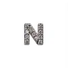 Aretes Brillantes de Letras Estilo Coreano para Mujer, Modernos, Elegantes, Versátiles, Pequeños, Exquisitos y Elegantes, Tendencia de Aretes Nicho