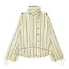 Artículo Popular Transfronterizo de AliExpress Primavera 2026 Nuevo Conjunto Informal de Chaqueta Rayada 7912684 y Pantalones 7913658