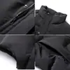 Chaleco de Algodón, Chaleco de Algodón Relleno, Chaqueta de Algodón para Exteriores, Talla Grande para Hombre, Casual Versátil, Cuello Alto, Corte Holgado