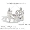 Anillo nicho acero inoxidable alta gama lujo ligero estilo ins superficie brillante diseño estrella de mar abierto ajustable venta al por mayor transfronteriza