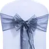 Suministro Transfronterizo de Correas para Respaldo de Silla de Organza, Lazos de Boda Estilo Europeo para Hotel, Suministros de Decoración con Cinta al por Mayor