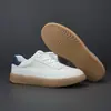 Zapatos Blancos de Cuero Genuino de Primera Capa, Tenis Casuales y de Moda, Suelas de Tendón Resistentes al Desgaste, Zapatos Suaves y Ligeros de Estilo Deportivo de Lujo, Zapatos para Entrenamiento Moral