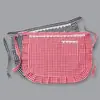 Avental de algodão de comprimento médio, estiloso e prático para uso doméstico, anti-manchas, respirável, roupa de trabalho para cozinha, novo design moderno